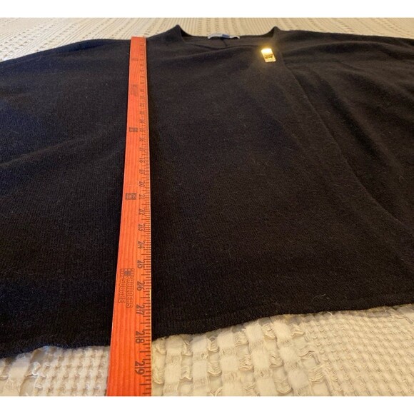 Marc New York Wrap One Size Black Merino Wool & Alpaca Wool Super Soft & Warm - Picture 7 of 8